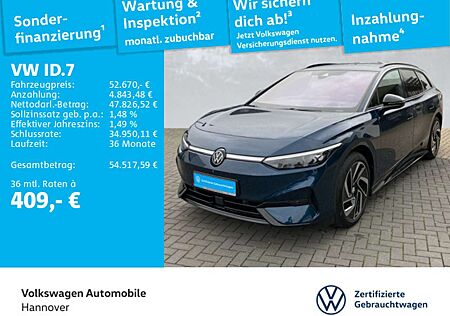 VW ID.7 Volkswagen Tourer Pro S Navi AHK Kamera HUD WP ACC LED