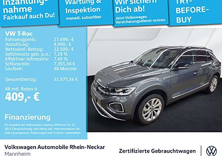 VW T-Roc Volkswagen 1.5 TSI Style DSG Navi AHK LED uvm