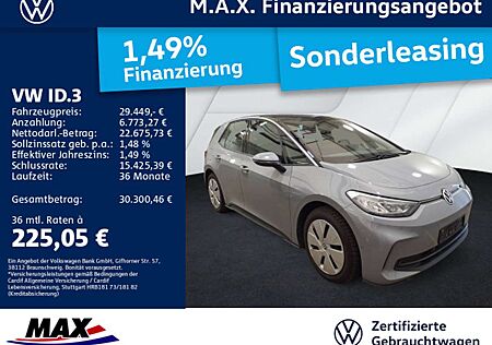 VW ID.3 Volkswagen PRO NAVI+KAMERA+LED+APP+ALU+ACC+SITZHEIZUNG