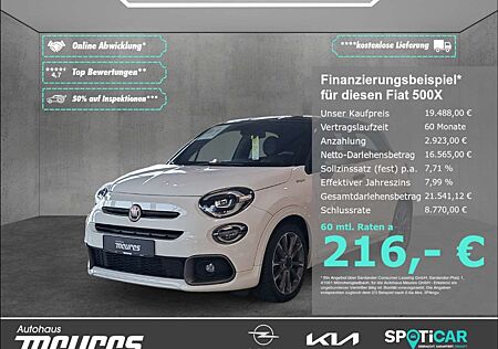 Fiat 500X Sport GSE 4x2 Navi Keyless Klimaautom PDC LED-Tagf