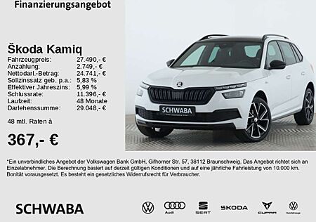 Skoda Kamiq Monte Carlo 1.5 TSI DSG *PANO*LED*NAV*18"*