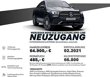 Mercedes-Benz GLE 350 E/AMG-LINE/4M/AIRM/SDHZ/360°/DISTRO+ Bi