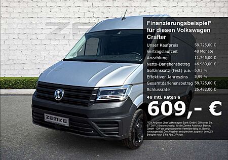 VW Crafter Volkswagen Kasten 35 mittellang Hochdach FWD AHK LED ACC Appl
