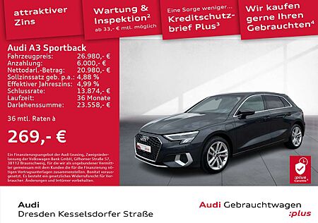 Audi A3 40 TFSI e advanced LED Kamera GRA D