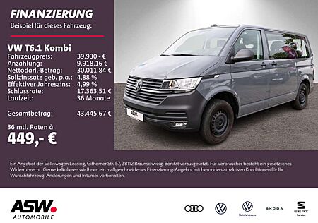 VW T6 Transporter Volkswagen T6.1 Kombi 2.0 TDI Navi Klimaanlage PDC 8-Sitzer