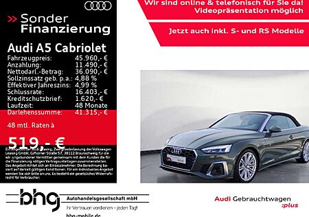 Audi A5 Cabrio 40 TFSI quattro S tronic S line virtua