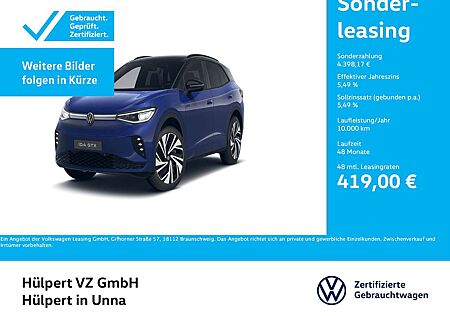 VW ID.4 Volkswagen GTX 4X4 WÄRMEPUMPE PANO AHK 360CAM ACC LM21