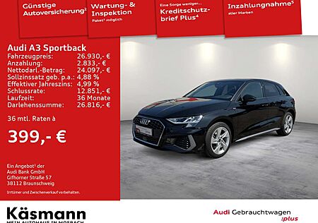 Audi A3 S line 40TFSIe 2xS line AHK ACC SHZ