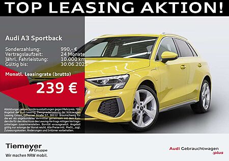 Audi A3 40 TFSIe 2x S LINE LM18 AHK LED TEI
