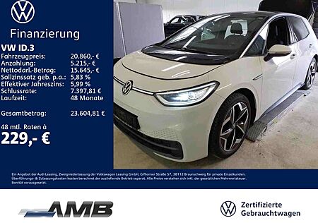 VW ID.3 Volkswagen Pure Matrix/ACC/Navi/Sitzhzg/RFK/Alu19