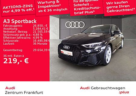 Audi A3 40 TFSI e S tronic S line LED HuD A