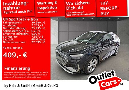 Audi Q4 e-tron 35 S line LED NAV+ KAM 20"