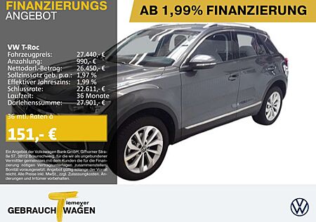 VW T-Roc Volkswagen 1.5 TSI STYLE ST.HEIZ ASSIST KAMERA