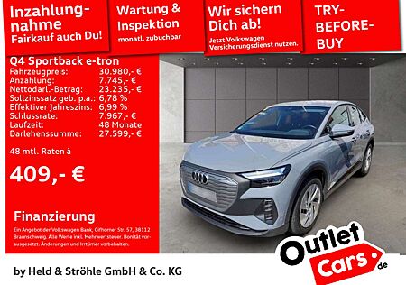 Audi Q4 e-tron Q4 Sportback 35 e-tron NAV+ R-KAM VIRTUAL