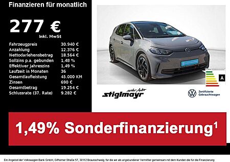 VW ID.3 Volkswagen Pro 150kW 62kWh *ACC*NAVI*SHZ*CAM*