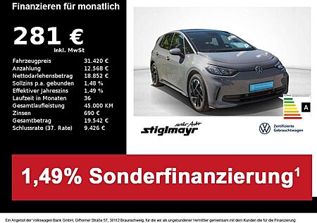 VW ID.3 Volkswagen Pro 150kW 62kWh *ACC*NAVI*SHZ*CAM*