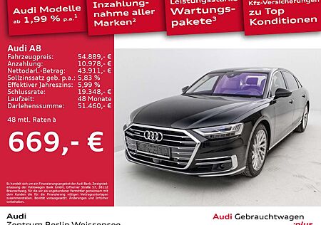 Audi A8 Lang 60 TFSI TIPT*QUA*MATRIX*PANO*STANDHZ*B&O