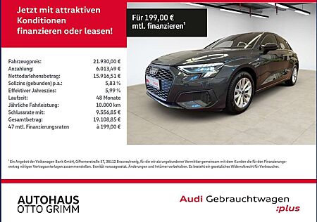 Audi A3 Sportback 30 TFSI S line KLIMA LED ALU
