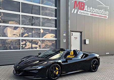 Ferrari SF90 Spider Nero DS Pelle Gialla Carbon Lift BRD