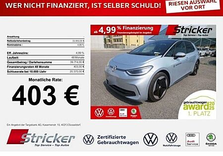 VW ID.3 Volkswagen Pro S 150/77 403,-ohne Anzahlung ACC Head-up Kame