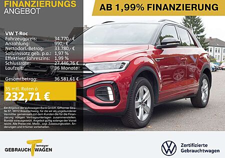 VW T-Roc Volkswagen 2.0 TDI DSG R-LINE BLACK PANO LM19 STHZG B