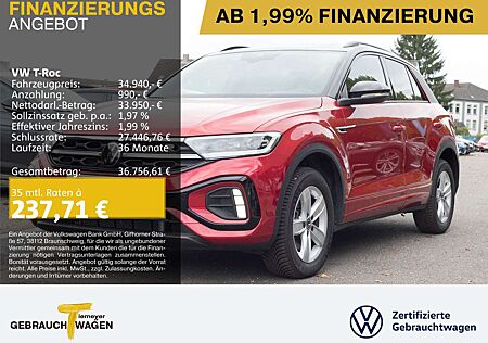 VW T-Roc Volkswagen 2.0 TDI DSG R-LINE BLACK PANO LM19 STHZG B