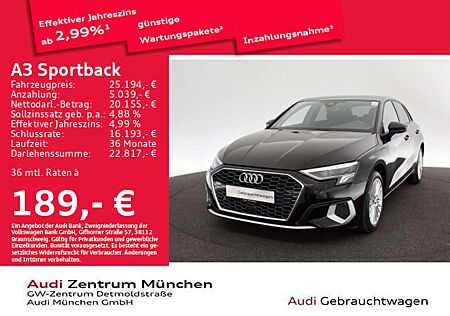 Audi A3 40 TFSI e S tronic advanced LED/Vir