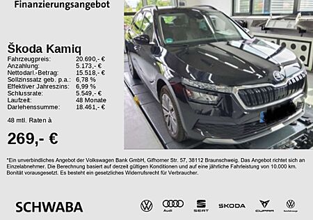 Skoda Kamiq Tour 1.0 TSI DSG *LED*SPUR*MirrorLink*17''