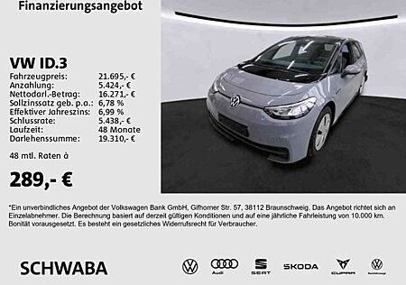 VW ID.3 Volkswagen Pure Performance 55 kWh *LED*NAVI*8-fach*