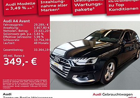 Audi A4 40 TDI S-TRO*QUA*AHK*ACC*LED*RFK*LANE*