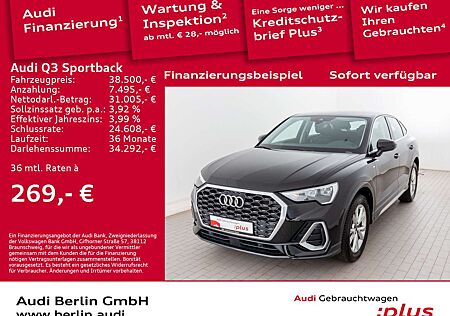 Audi Q3 S line 35 TFSI S tr. RFK NAVI LED