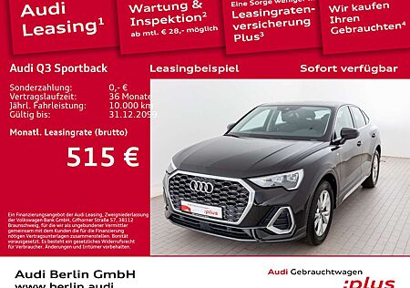 Audi Q3 S line 35 TFSI S tr. RFK NAVI LED