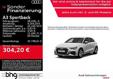 Audi A3 35 TDI S-tronic S-Line Matrix Navi