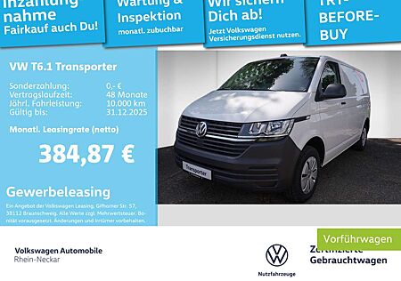 VW T6 Transporter Volkswagen T6.1 Transporter T6.1 Kasten KR 3,0t 2.0 TDI SCR AHK Klima PDC