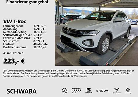 VW T-Roc Volkswagen Life 1.0 TSI *NAVI*LED*SPUR*2Z-KLIMA*16''*