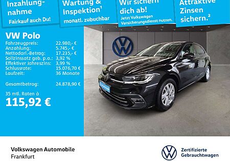 VW Polo Volkswagen 1.0 TSI DSG Style Navi IQ.Light DAB+ FrontA