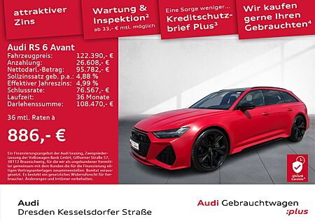 Audi RS6 4.0 TFSI Q. HUD Pano Kamera Matrix Na