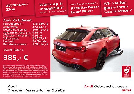 Audi RS6 4.0 TFSI Q. HUD Pano Kamera Matrix Na