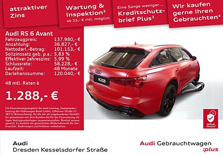Audi RS6 4.0 TFSI Q. HUD Pano Kamera Matrix Na