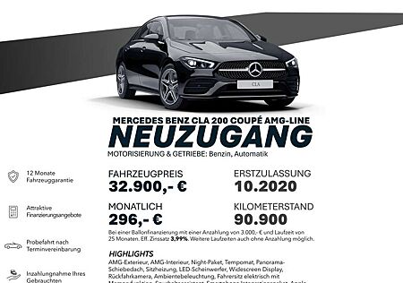 Mercedes-Benz CLA 200 AMG-LINE/AMBIENT/RÜCKF/PANO/MEMORY LED