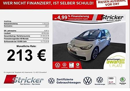 VW ID.3 Volkswagen Pure Performance 110/45 213,-ohne Anzahlung Navi