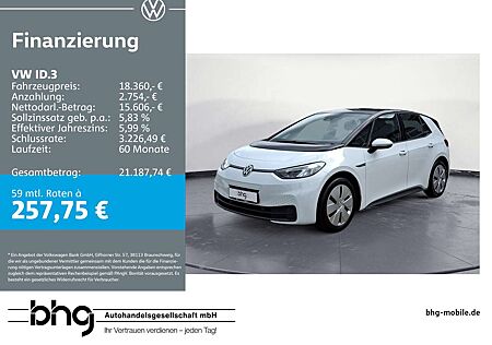 VW ID.3 Volkswagen Performance Upgrade Pure Navi connect LED F