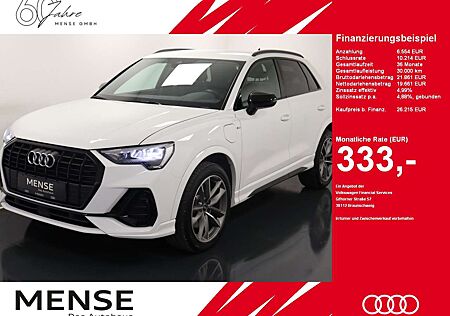 Audi Q3 45 TFSI e S tronic S line Optik schwarz ACC