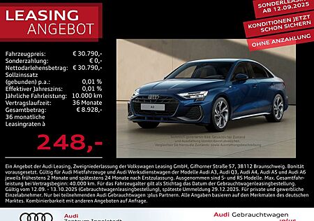 Audi A3 Limousine 30 TFSI S line LED ACC NAVI Sonos