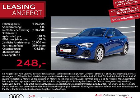 Audi A3 Limousine 30 TFSI S line LED ACC NAVI Sonos