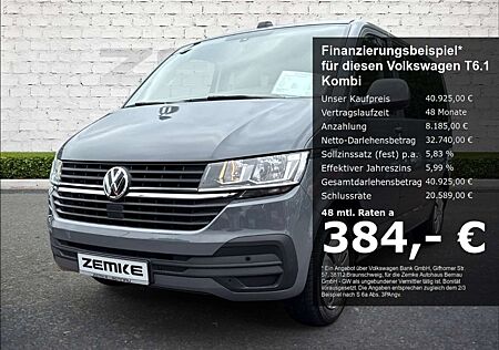 VW T6 Transporter Volkswagen T6.1 Kombi 2.0 TDI DSG Apple CarPlay Android Auto DAB SHZ Not