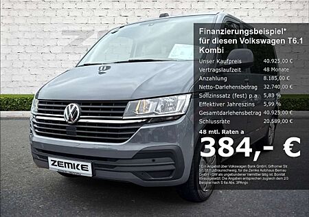 VW T6 Transporter Volkswagen T6.1 Kombi 2.0 TDI DSG Apple CarPlay Android Auto DAB SHZ Not