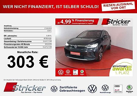 VW ID.4 Volkswagen 1st Max 150/77 303,-ohne Anzahlung Pano