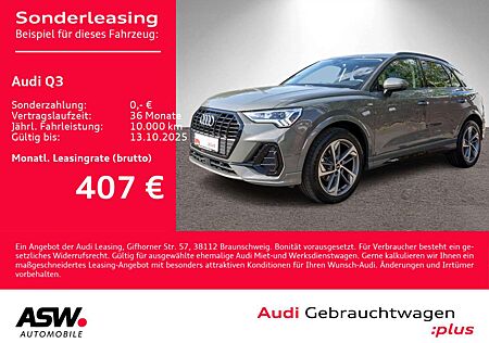 Audi Q3 S line 35TFSI Stro Navi LED AHK Optik Schwarz
