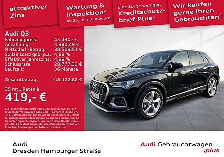 Audi Q3 35 TFSI advanced LED Navi AHZV S tronic